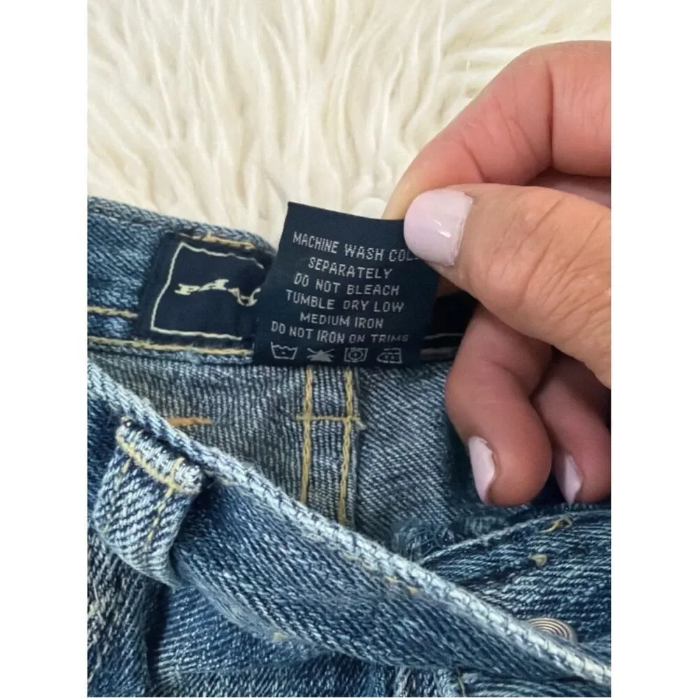 Phat Farm Women’s Washed Blue Denim Shorts Size 6